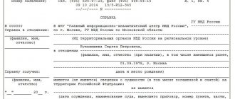 Что представляет собой справка об отсутствии судимости?