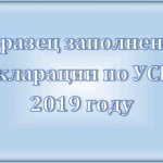 Декларация по усн образец заполнения