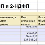 Control ratios for checking form 6-NDFL