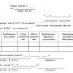 Наряд на сдельные аккордные работы для строительных организаций