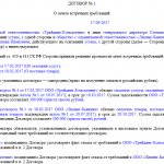 Образец договора взаимозачета между юридическими лицами