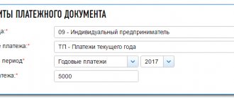 Pay insurance premiums for individual entrepreneurs on the tax website