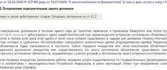 Оспаривание сделок