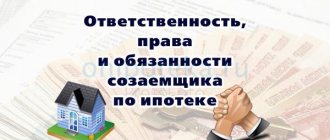 Ответственность, права и обязанности созаемщика по ипотеке
