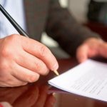 Signing the contract