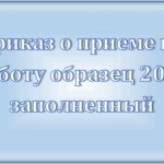 Order for employment in form T-1: on what basis is it issued, how to issue it,