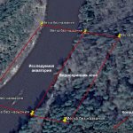 An example of calculating the coordinates of the corner points of the water protection zone and the corner points of the water area.