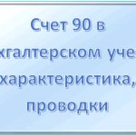 Счет 90 в бухгалтерском учете: для чего он применяется, характеристика, примеры проводок