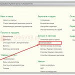 Cost items in the 1C interface