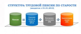 Структура трудовой пенсии по старости