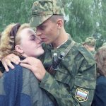 Военный с женой